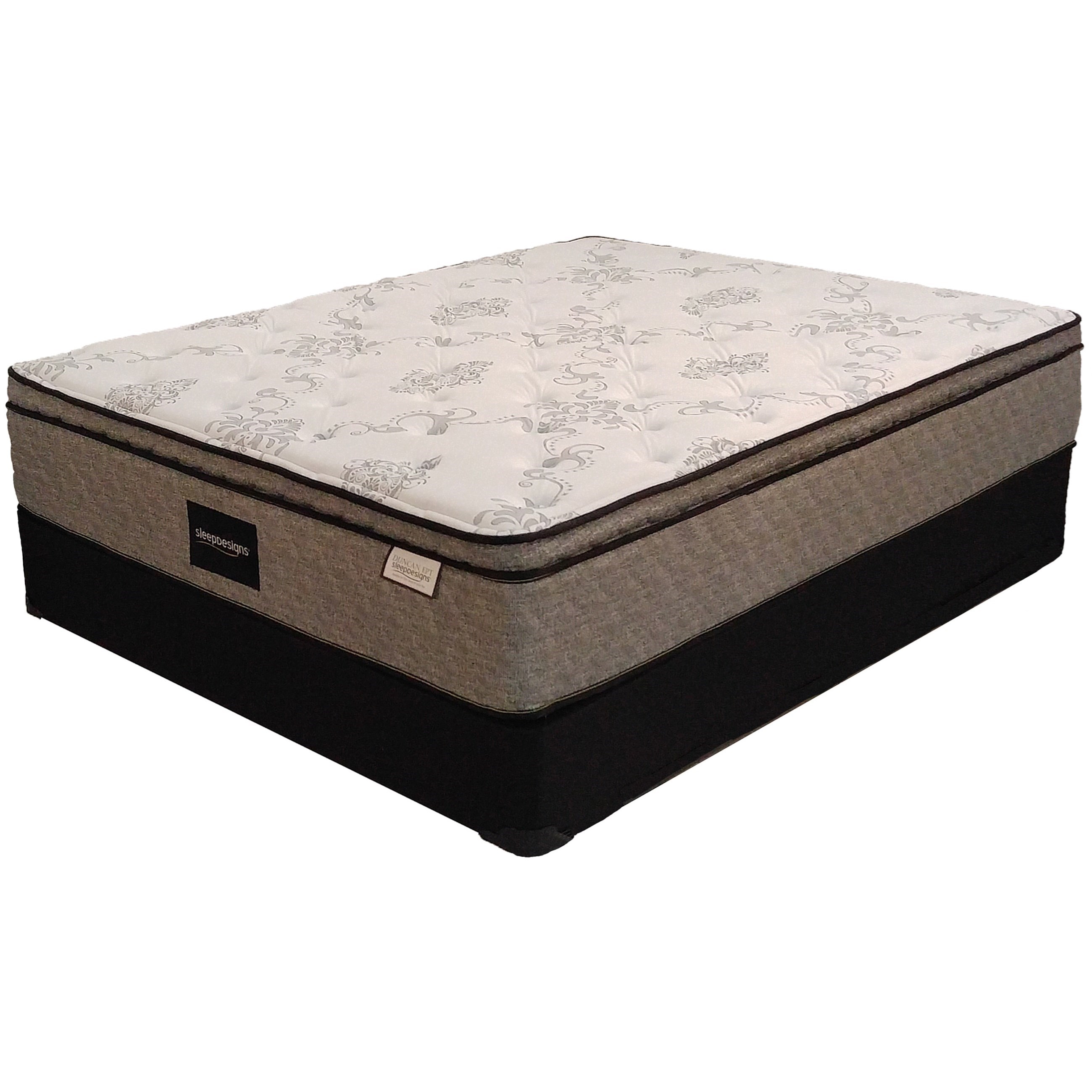Sleep Designs Duncan Euro Top Full 12 3/4" Euro Pillow Top Mattress and